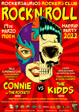 ROCKERSAURIOS presenta Connie & The Rockets + The Kidds en Madrid
