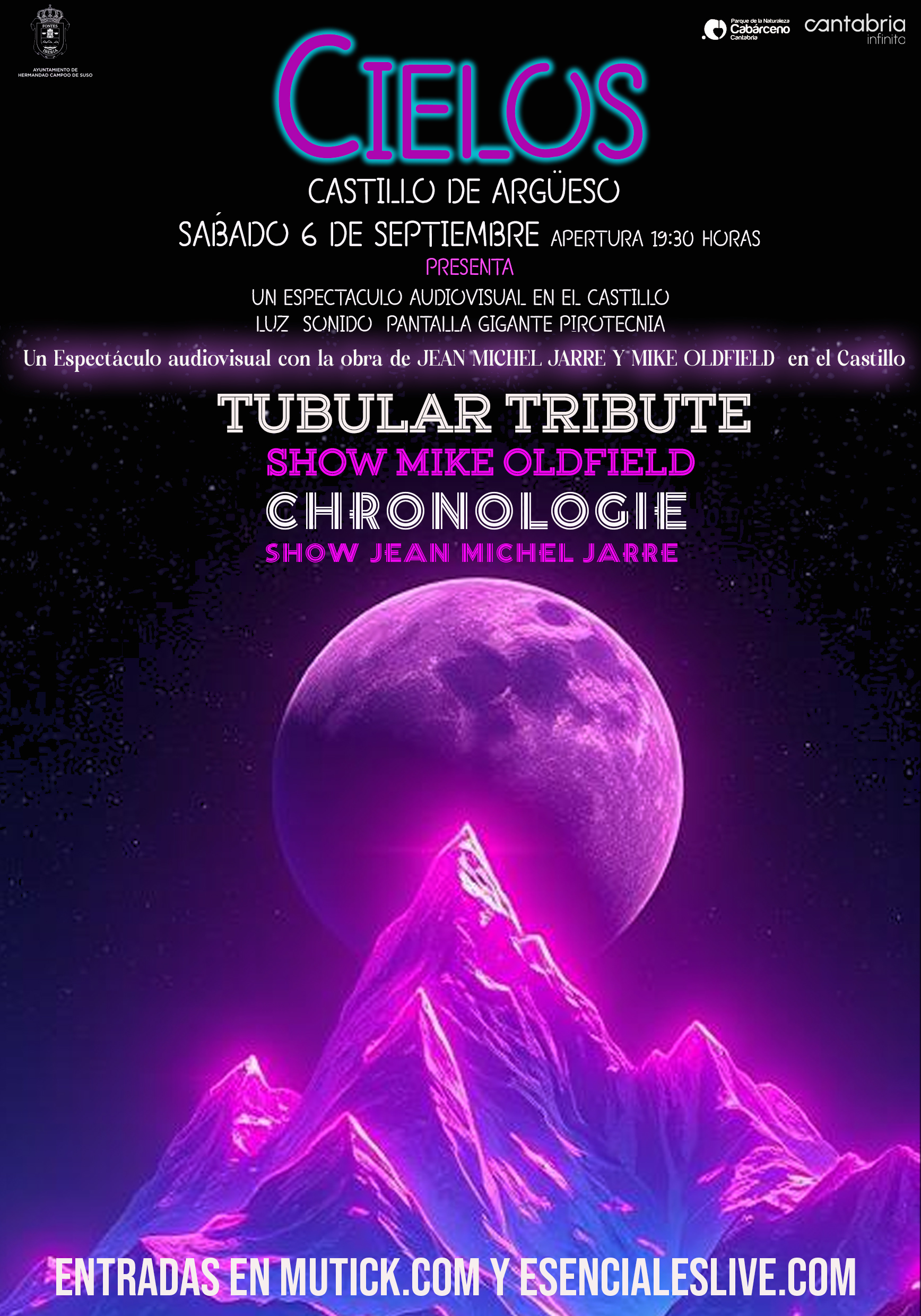 CIELOS: Tubular Tribute - Chronologie - Castillo de Argüeso - Cantabria - Mutick