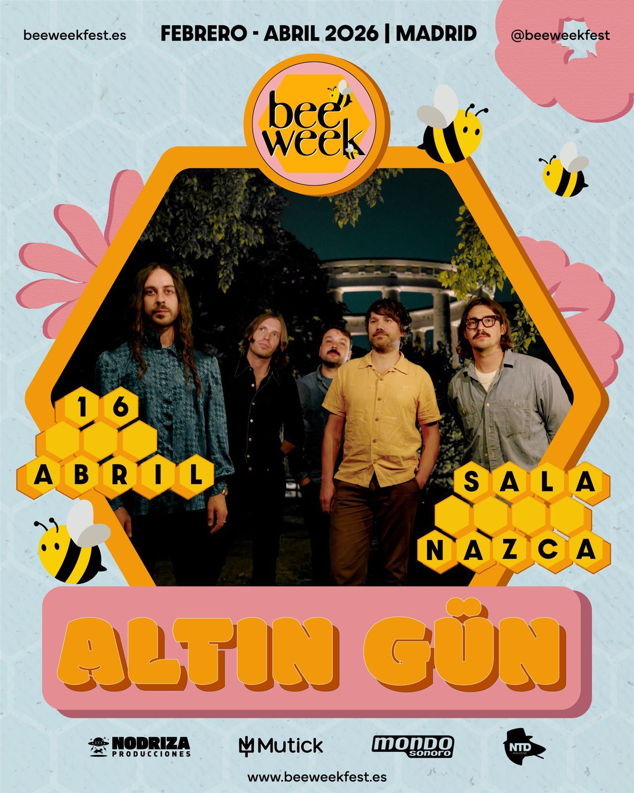 Bee Week presenta ALTIN G&Uuml;N en Madrid - Cambia a sala NAZCA - Mutick