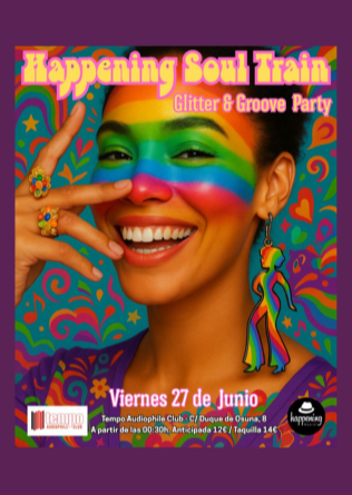 HAPPENING SOUL TRAIN: Glitter & Groove Party - Tempo Club