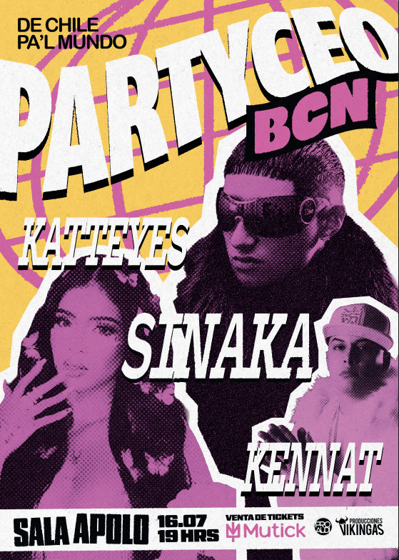 PARTYCEO con KATTEYES + SINAKA + KENNAT en Barcelona - Mutick
