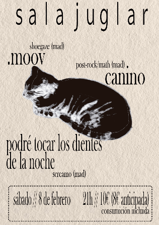 .moov + podré tocar los dientes de la noche + canino en Madrid