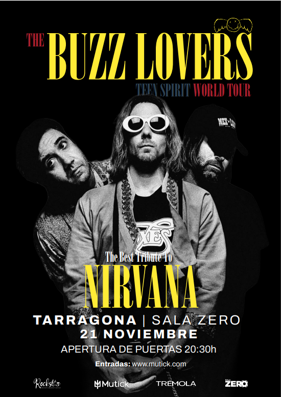 The BUZZ LOVERS tributo a NIRVANA en Tarragona - Mutick