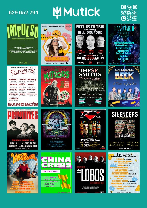 Entradas Mejores conciertos en Madrid 2025 - 2026 - Mutick