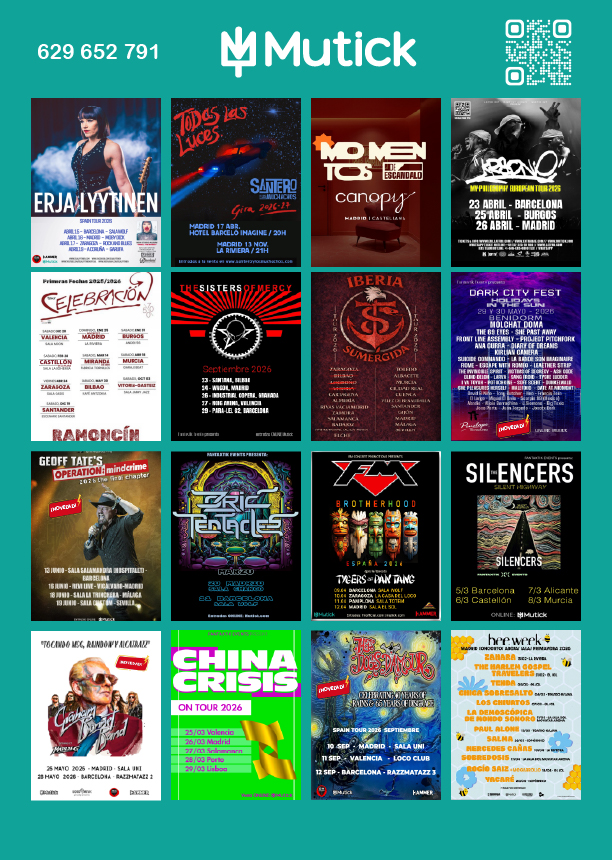 Entradas Mejores conciertos en Madrid  2026 - Mutick