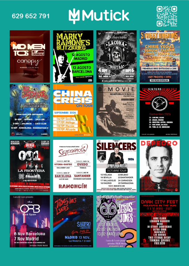 Entradas Mejores conciertos en Madrid 2026-2027 - Mutick
