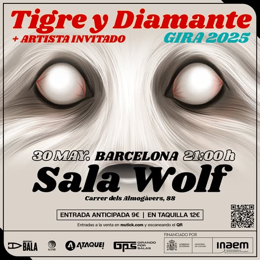 TIGRE Y DIAMANTE + Artista invitado en Barcelona - GPS - Mutick