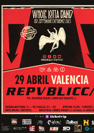 Whole lotta band - Led Zeppelin live experience en Valencia