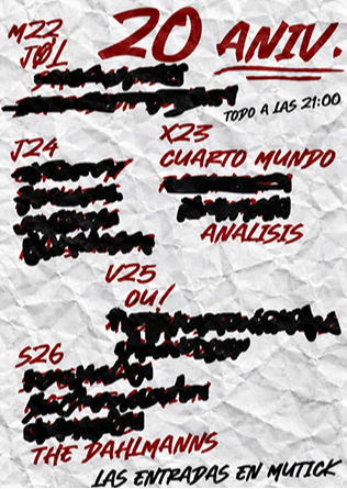 20 ANIVERSARIO WURLITZER MARTES
