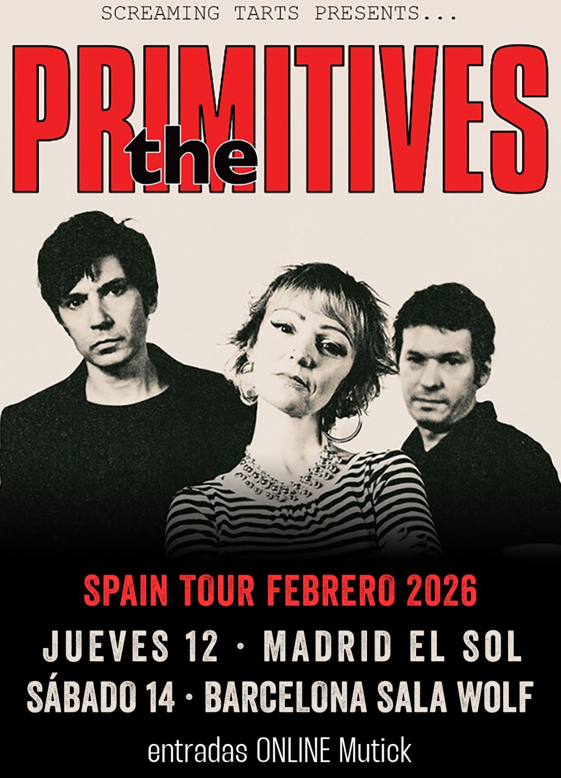 The PRIMITIVES (UK) en Madrid - Mutick