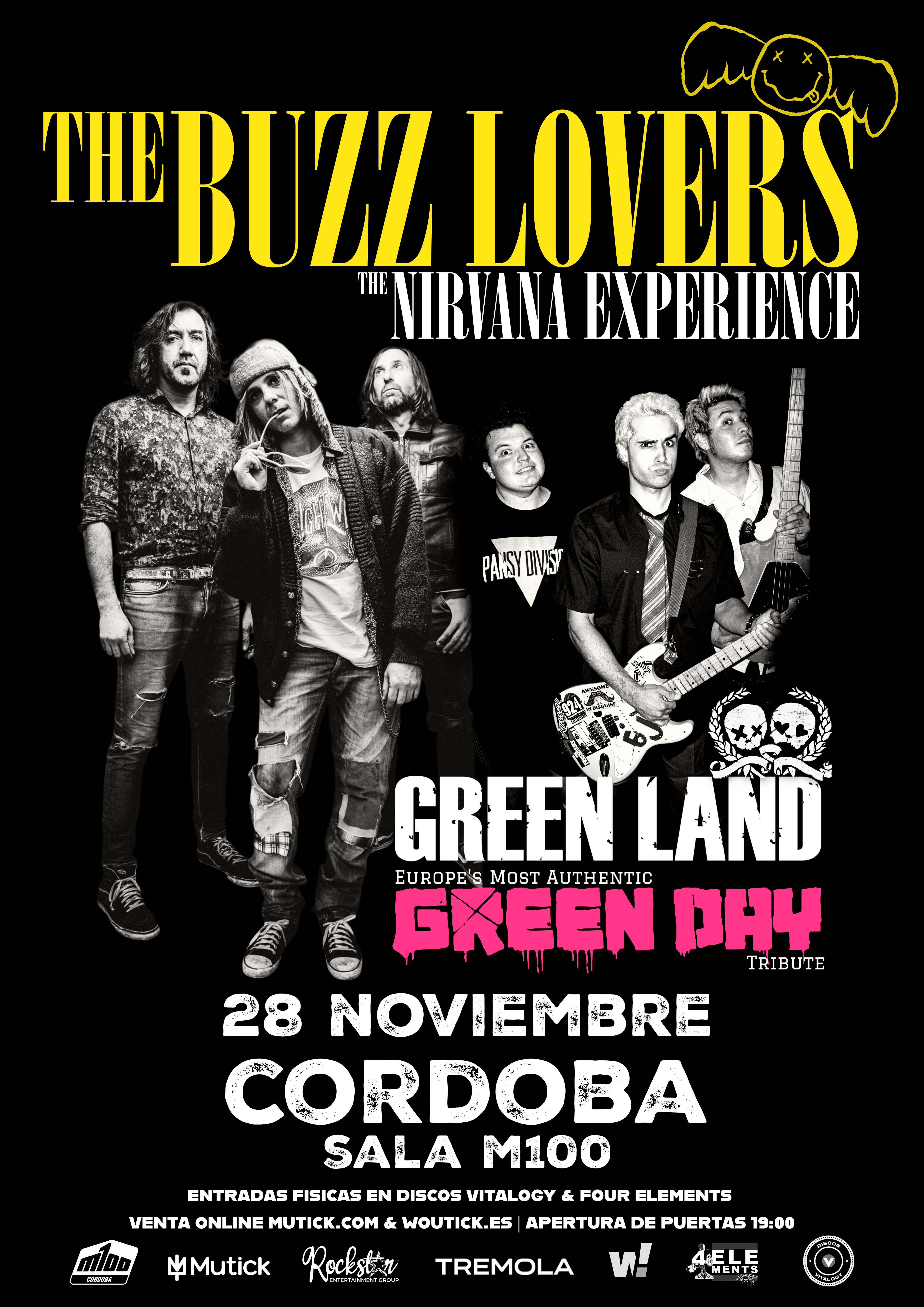 The BUZZ LOVERS + GREEN LAND en C&oacute;rdoba - Tributo a NIRVANA y Green Day - Mutick