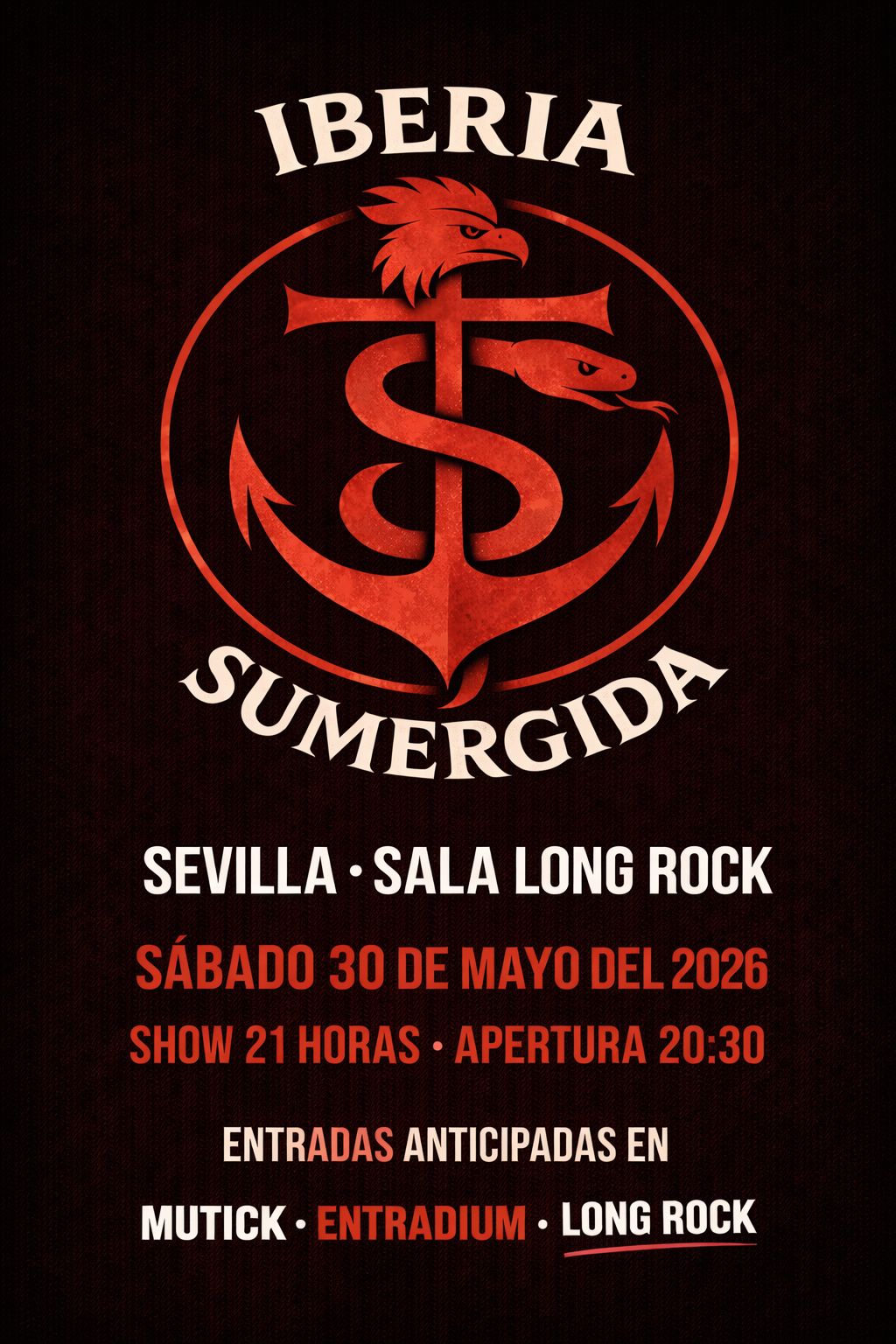 IBERIA SUMERGIDA - Tributo a H&eacute;roes del Silencio en Sevilla - Mutick