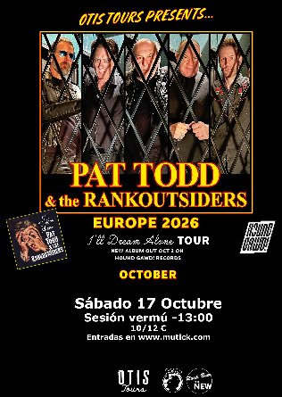 PAT TODD & THE RANKOUTSIDERS (sesión vermú) en Santander - Cantabria