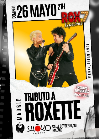 ROX7 - Tributo a Roxette en Madrid