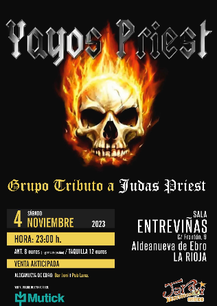 YAYOS PRIEST - Tributo a Judas Priest en Aldeanueva de Ebro