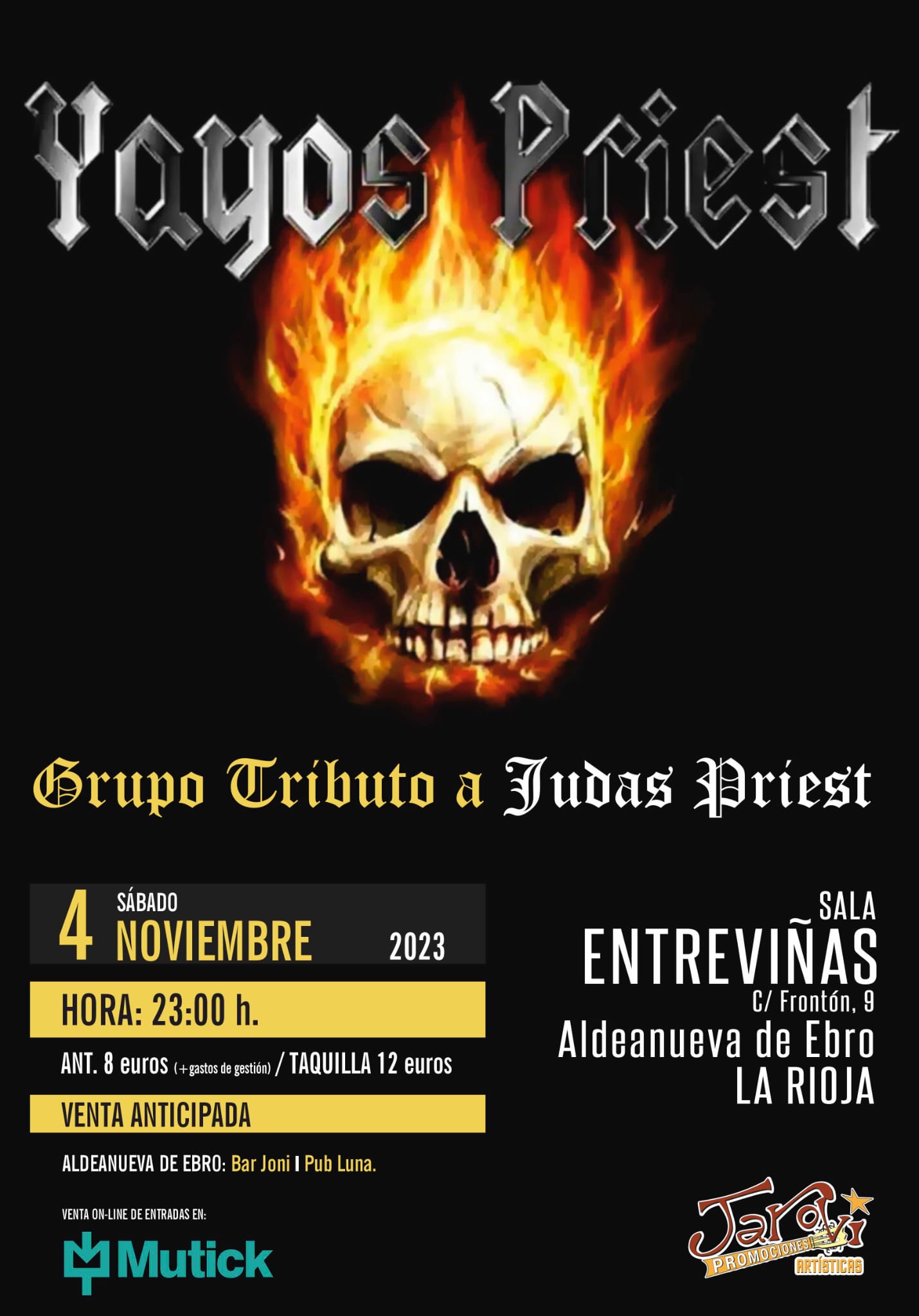 YAYOS PRIEST - Tributo a Judas Priest en Aldeanueva de Ebro - Mutick