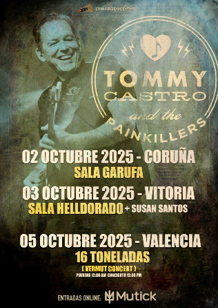 TOMMY CASTRO en Valencia - Vermut
