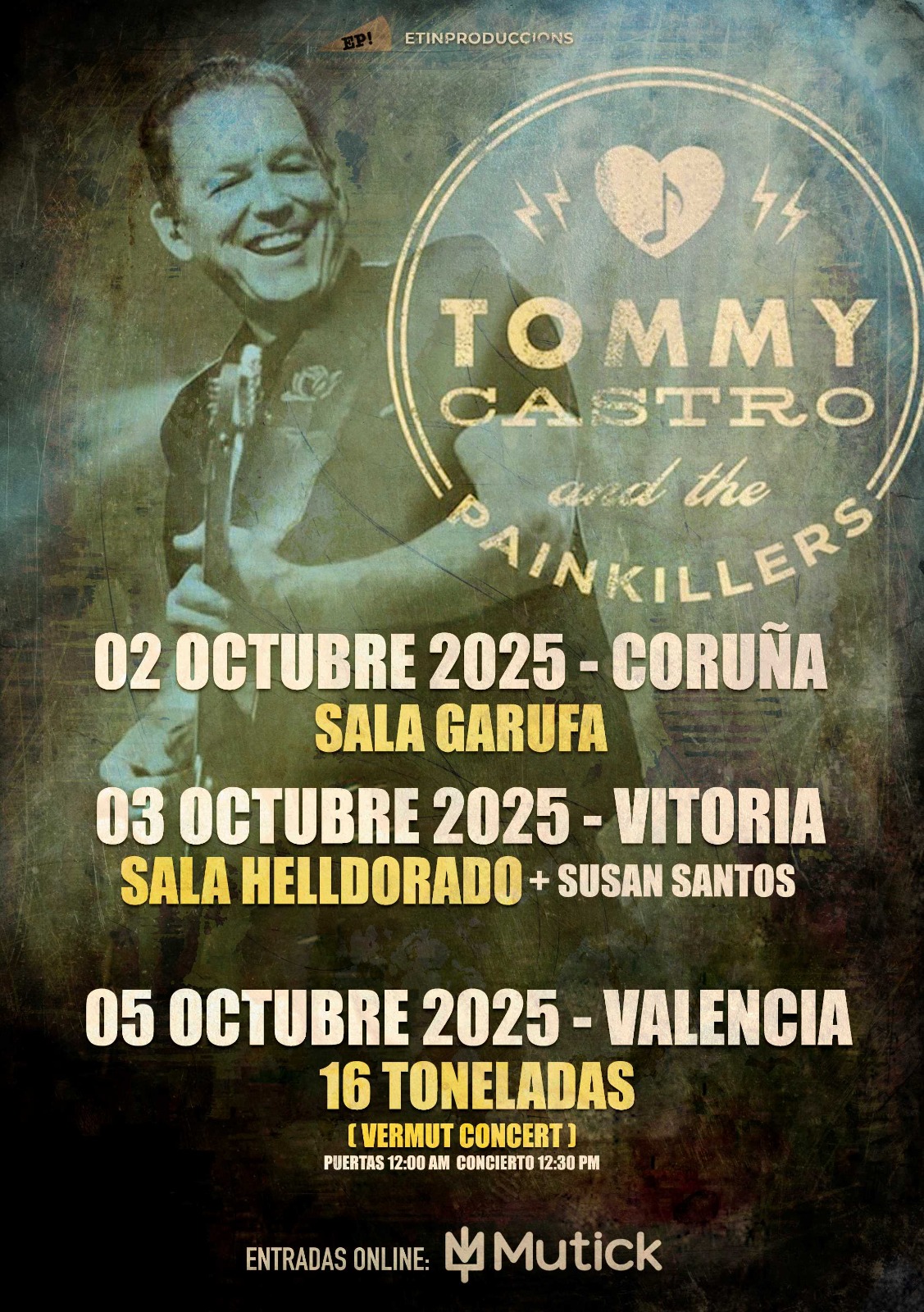 TOMMY CASTRO en Valencia - Vermut - Mutick