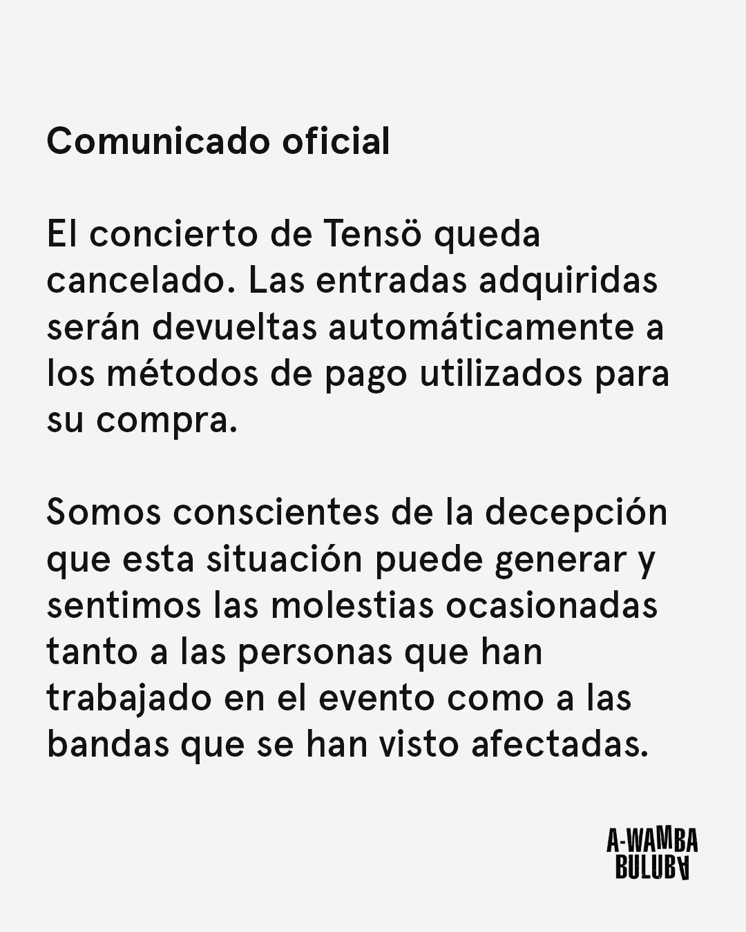 Tensö + Enrale + MIL en Madrid - CANCELADO - Mutick