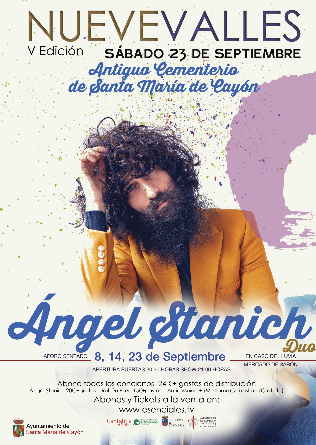 NUEVE VALLES presenta a Angel Stanich (dúo) - Cantabria 