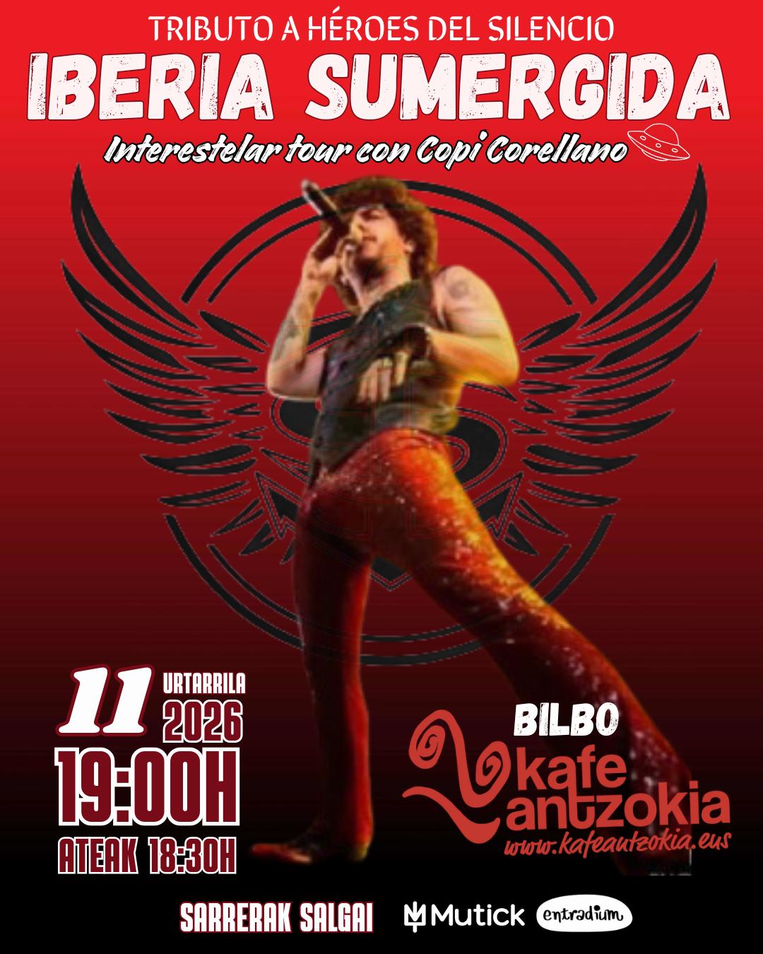 IBERIA SUMERGIDA - Tributo a Héroes del Silencio en Bilbao - Mutick