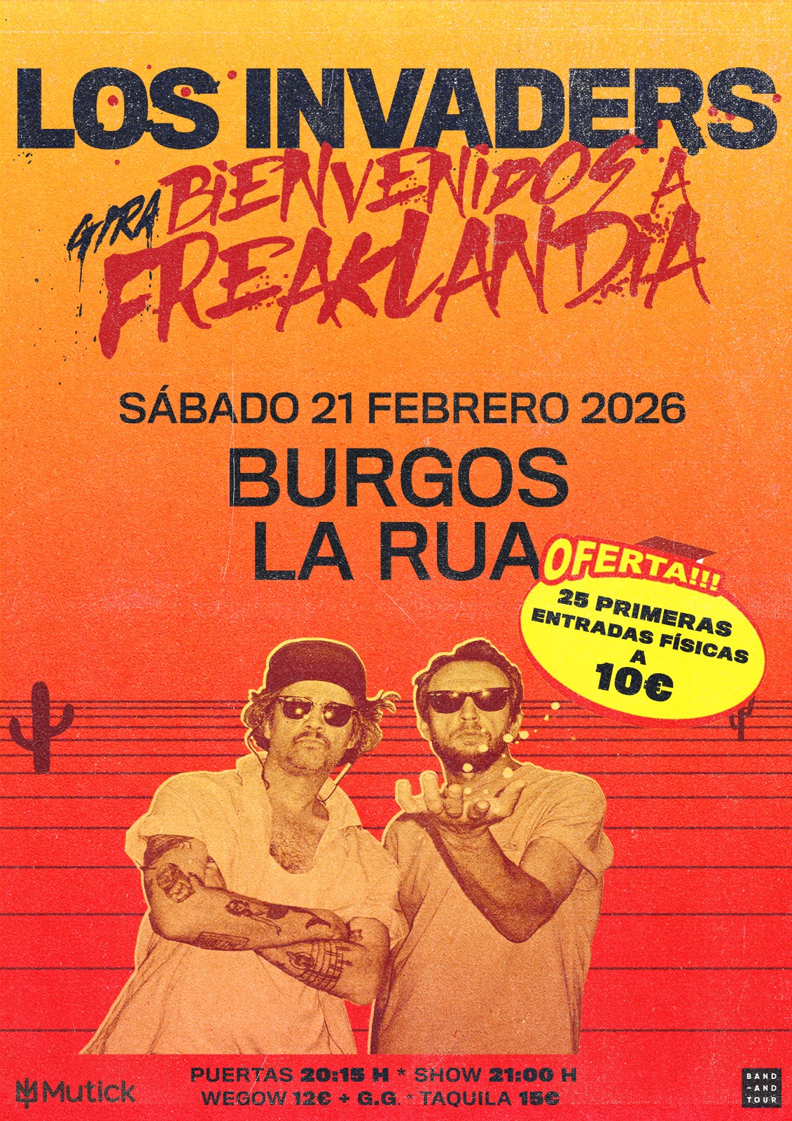 LOS INVADERS en Burgos - Mutick