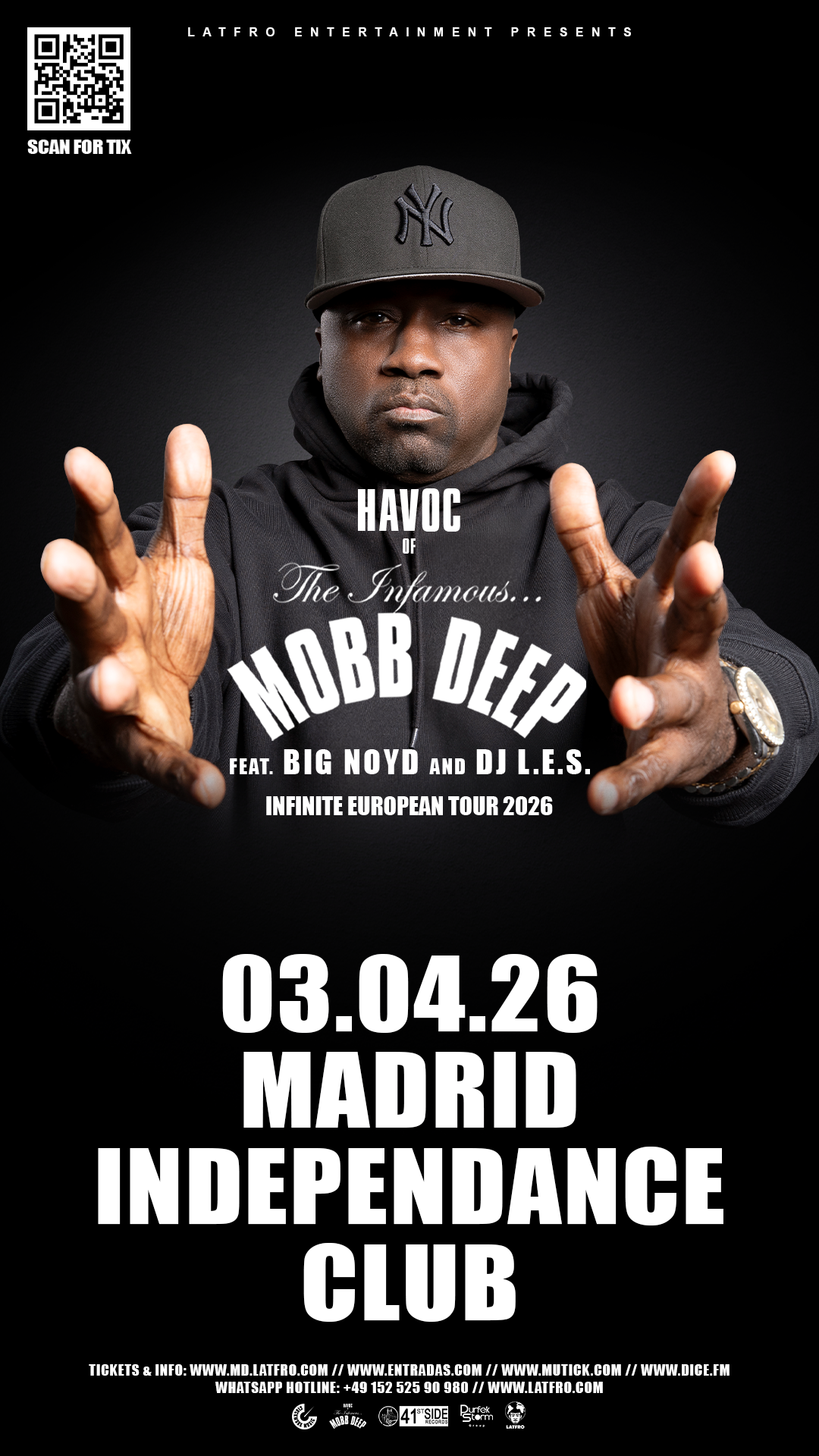 Mobb Deep (Havoc, Big Noyd & DJ L.E.S.) en Madrid - Mutick