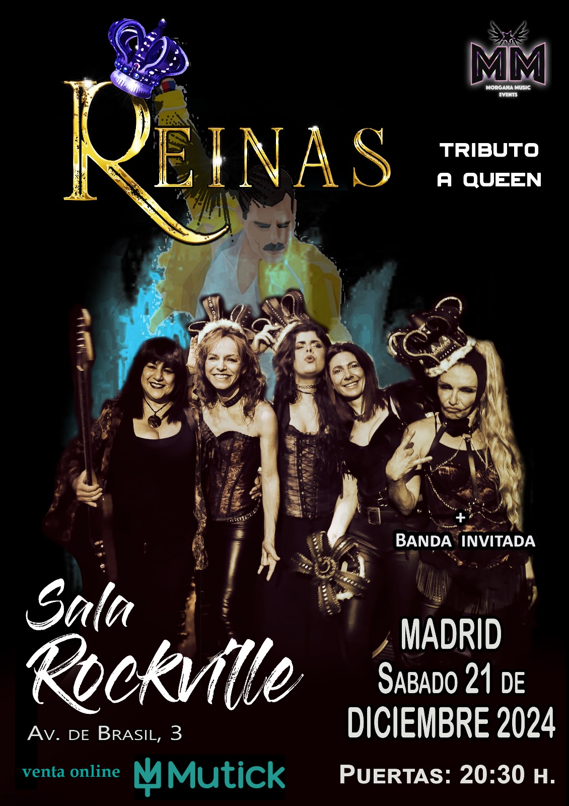 REINAS TRIBUTO FEMENINO A QUEEN en Madrid - Mutick