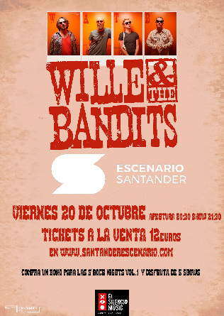 Wille & The Bandits en Rock Nights Vol.1 en Escenario Santander - Cantabria