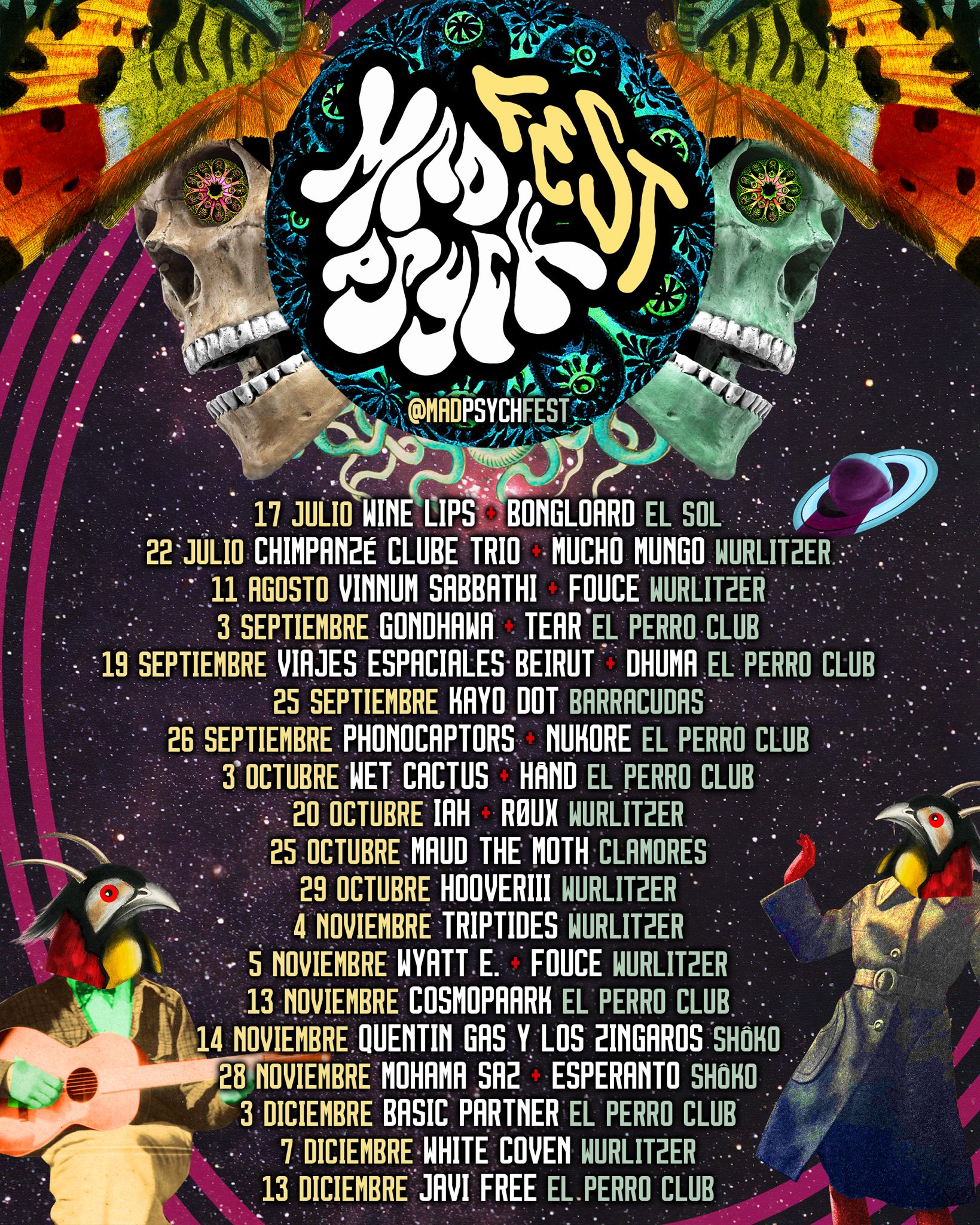 Mad Psych Fest: MOHAMA SAZ + ESPERANTO en Madrid - Mutick