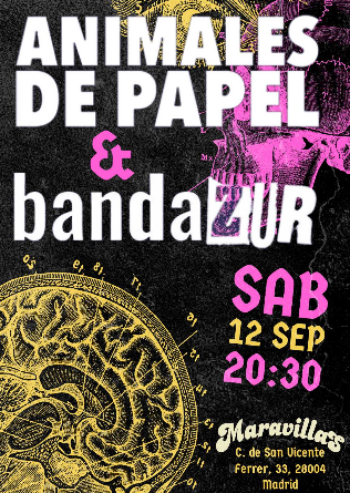 Bandazur + Animales de Papel en Madrid