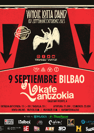 Whole lotta band - Led Zeppelin Live Experience en Bilbao