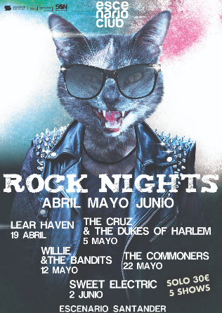 Abono Rock Nights 2026 abril mayo junio