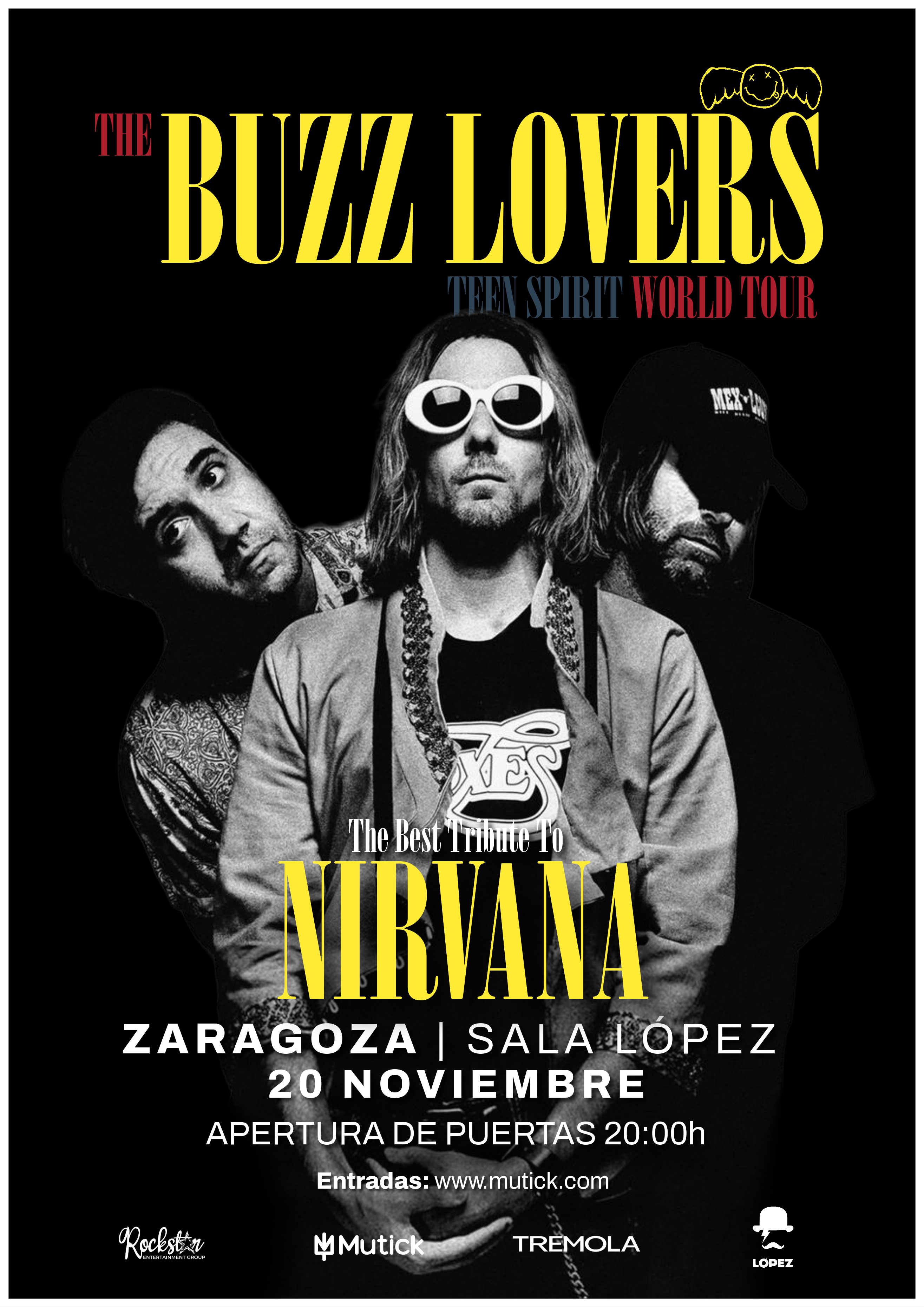 The BUZZ LOVERS tributo a NIRVANA en Zaragoza - Mutick