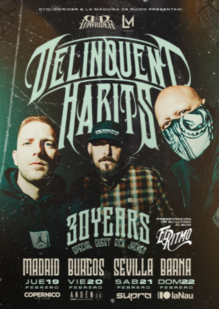 DELINQUENT HABITS en Burgos – 30th Anniversary Tour! 