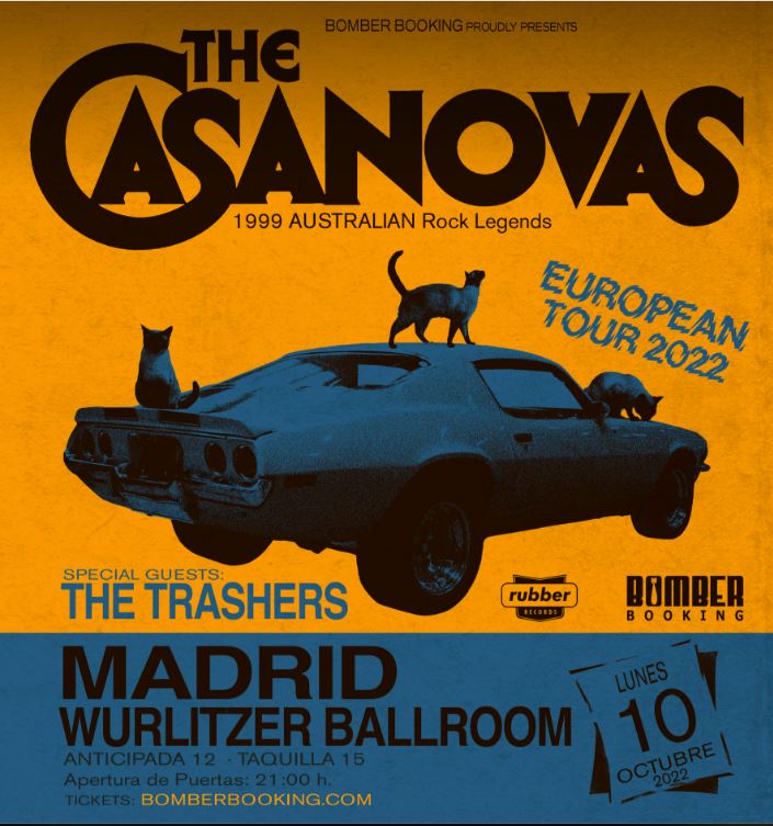 The CASANOVAS (Australia) + The Trasers en Madrid - Mutick