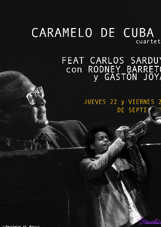 AC RECOLETOS: Caramelo de Cuba cuarteto feat Carlos Sarduy con Rodney Barreto & Gastón Joya en Madrid