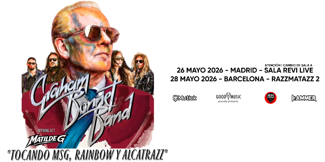 GRAHAM BONNET Band (UK) + Matilde G en Barcelona - Mutick