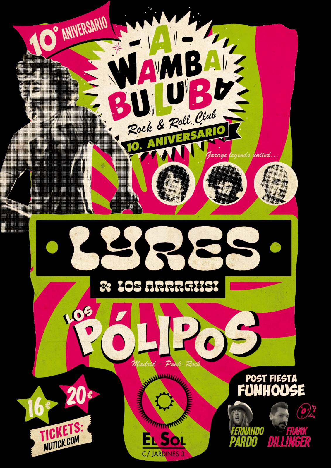 LYRES & Los Arrrghs! + Los Pólipos en Madrid - Mutick