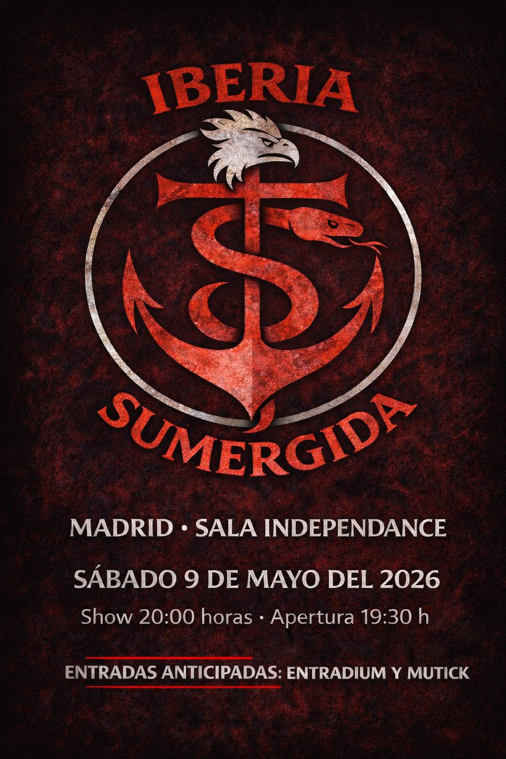 IBERIA SUMERGIDA - Tributo a H&eacute;roes del Silencio en Madrid - Mutick