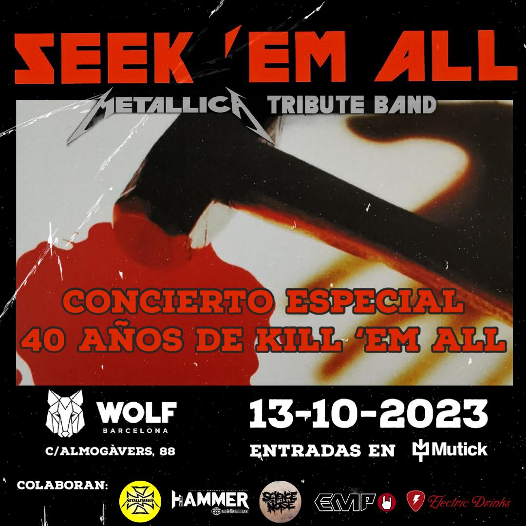 Seek Em All - tributo a Metallica en Barcelona - Mutick