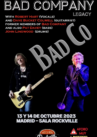 BAD COMPANY Legacy (UK) en Madrid - SAB 14 OCT
