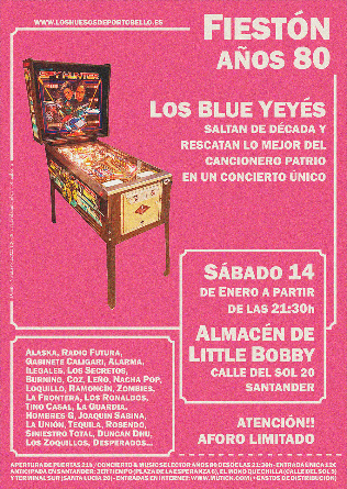 LOS BLUE YEYÉS, ESPECIAL AÑOS 80 en Santander