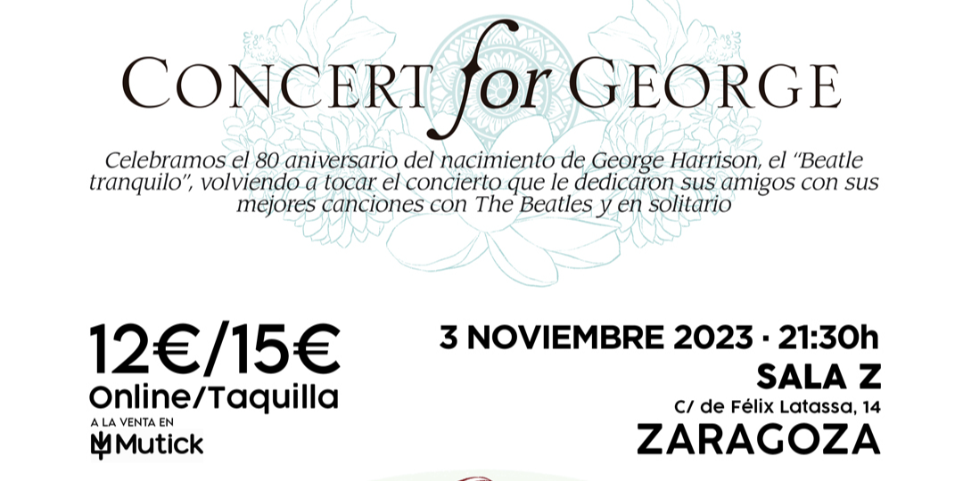 HEY BULLDOGS presenta CONCERT FOR GEORGE en Zaragoza
