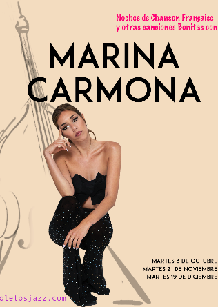 Recoletos Jazz Madrid: Noches de Chanson con MARINA CARMONA - 3 OCT