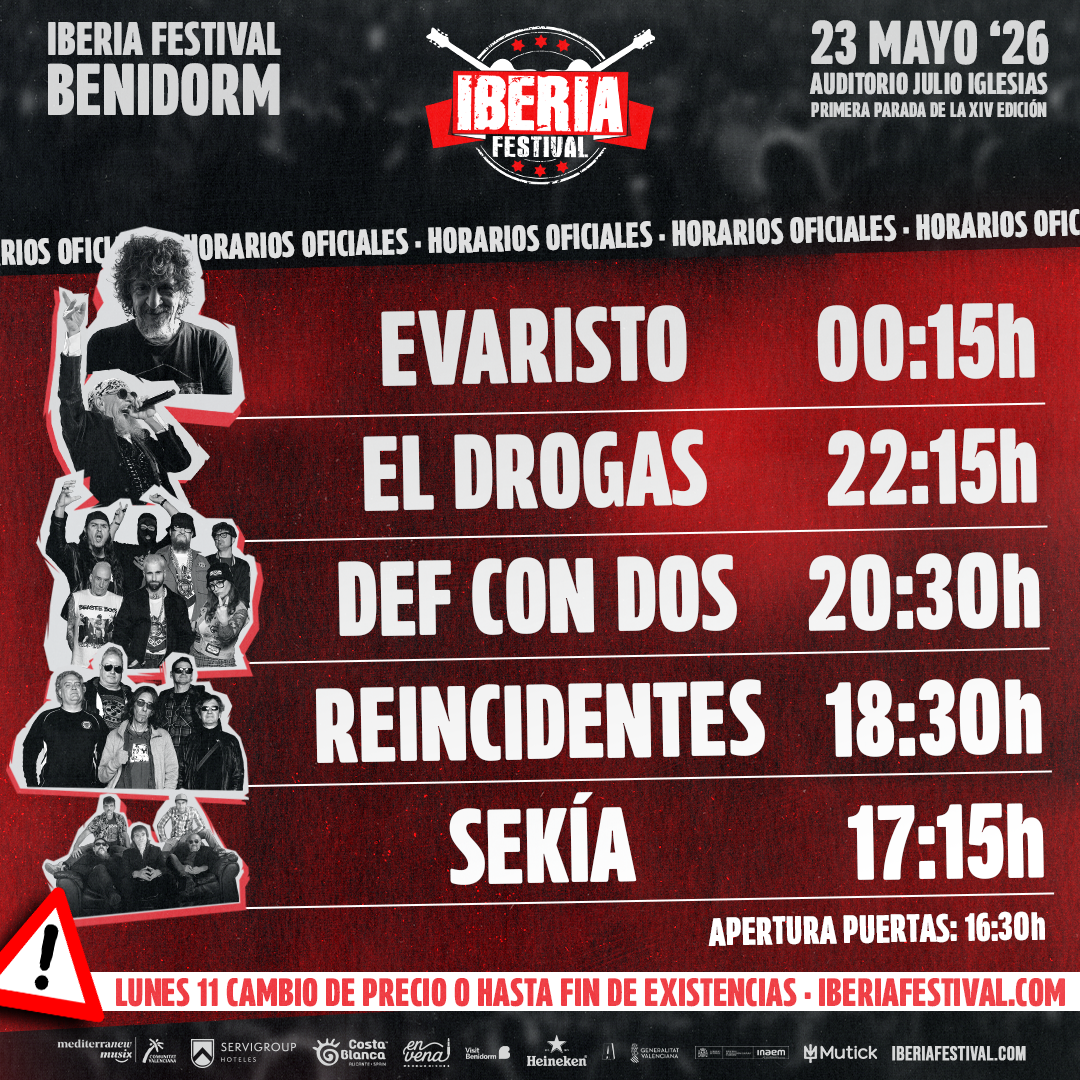 IBERIA FESTIVAL 2026 en Benidorm - 23 MAYO - Mutick
