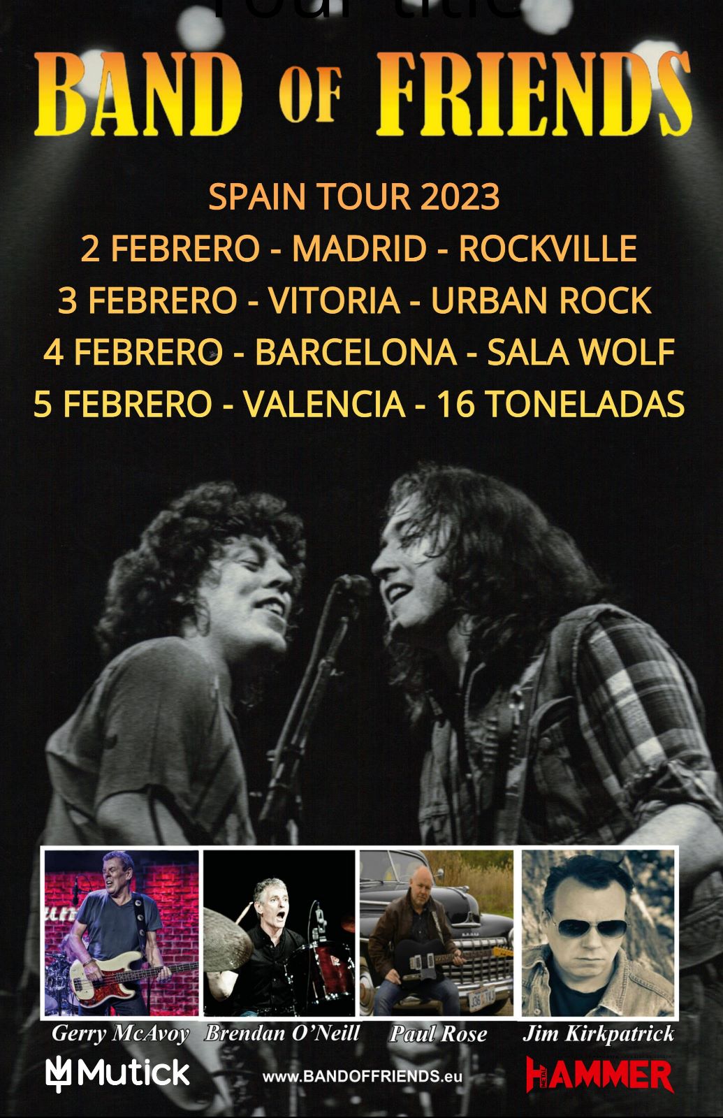 Band of Friends - La banda de Rory Gallagher en Valencia   - Mutick