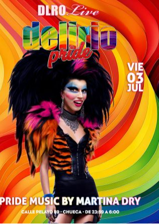 DELIRIO VIERNES PRIDE - 3 JULIO 2026 