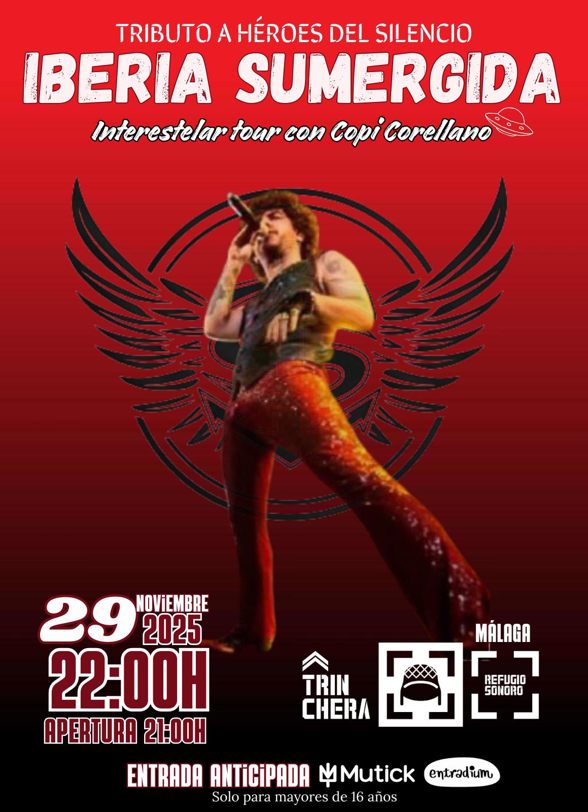 IBERIA SUMERGIDA - Tributo a Héroes del Silencio en Málaga  - Mutick