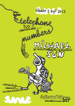 THE TELEPHONE NUMBERS (USA) + MICHAEL SUN en Madrid